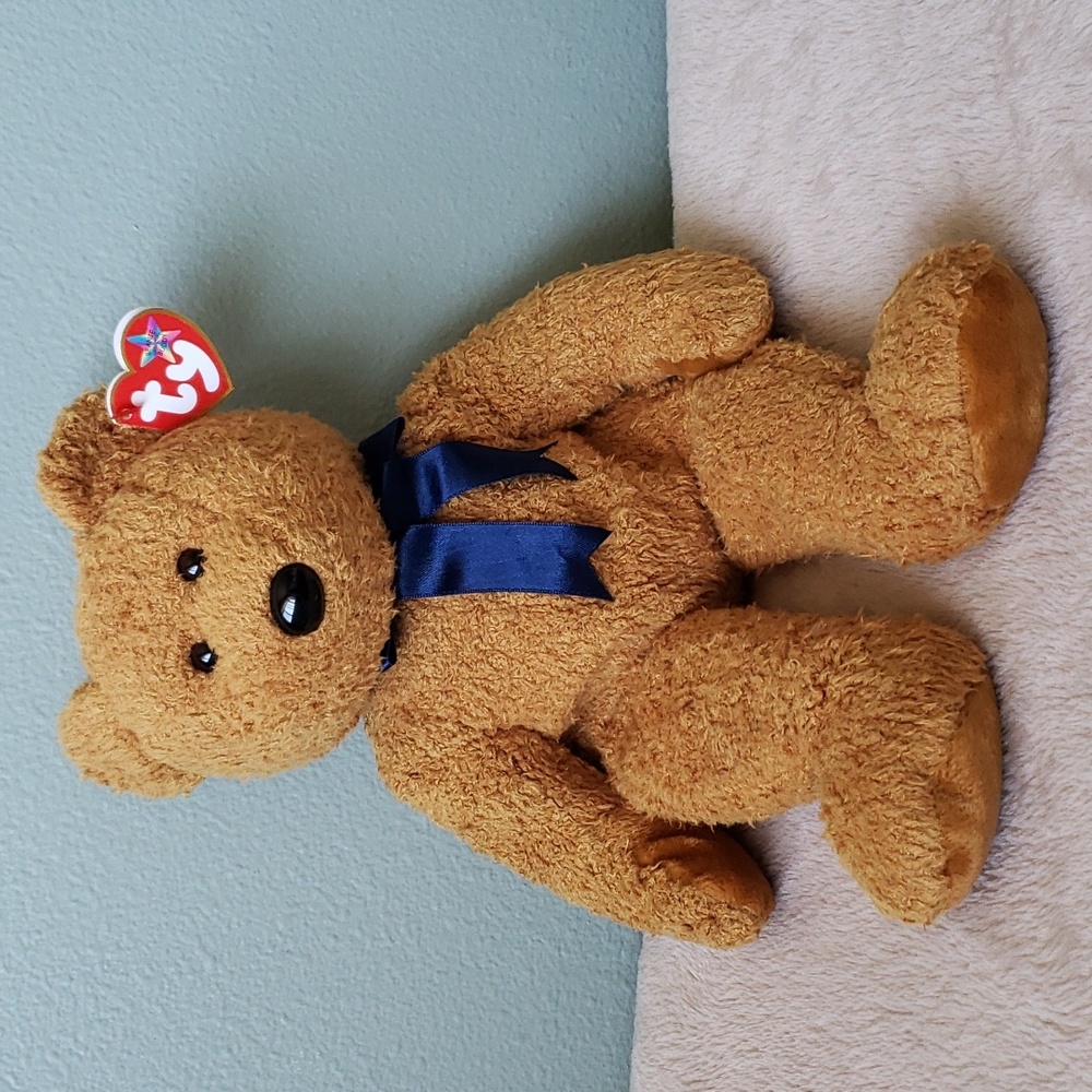 Ty Fuzz the Bear Buddy 🐻 Lg Plush 🧸 Gift Kids Toy Animal Rare Collectible, NWT